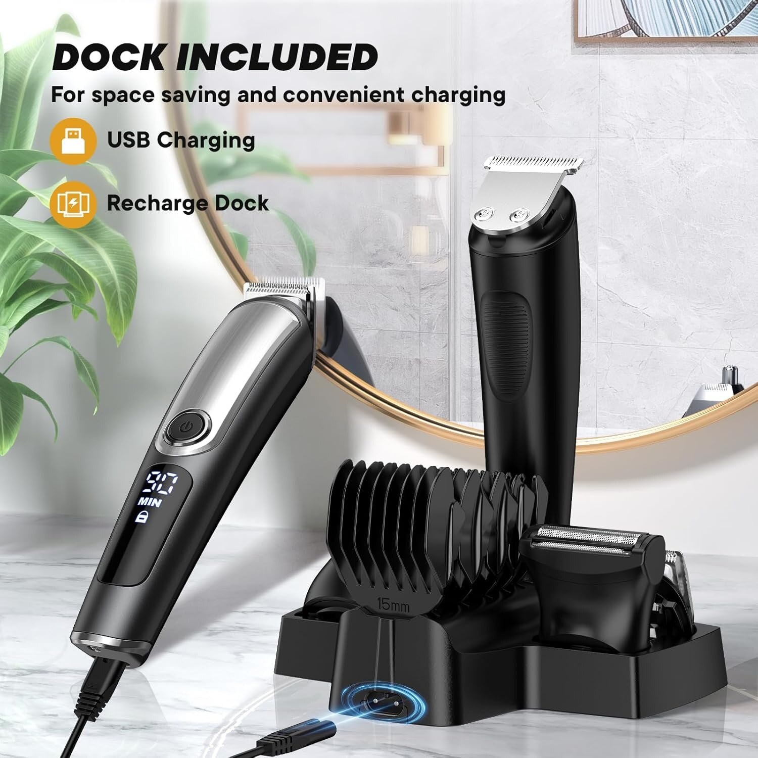 Aparat de Tuns Multifunctional 6-in-1, Buyya®, 5 Capete ...