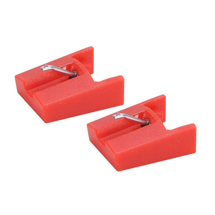Felvevő tűk, 2 darabos készlet, piros, 1.3x1x0.78cm