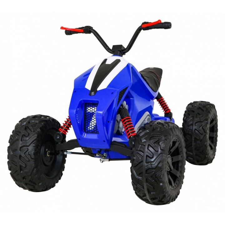 Masinuta ramiz, 2 viteze, LED, albastru, 111x71x77cm