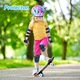 Set de Protectie BOMSTOM® Genunchiere, Cotiere, Aparatori Incheietura, Marimea S, pentru Copii, Potrivit pentru Sport, Ciclism, Role, Trotineta, SkateBoard, Aparatorare Bicicleta, Mansete cu Arici, Echipament Sport Reglabil, Negru/Albastru