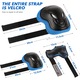 Set de Protectie BOMSTOM® Genunchiere, Cotiere, Aparatori Incheietura, Marimea S, pentru Copii, Potrivit pentru Sport, Ciclism, Role, Trotineta, SkateBoard, Aparatorare Bicicleta, Mansete cu Arici, Echipament Sport Reglabil, Negru/Albastru