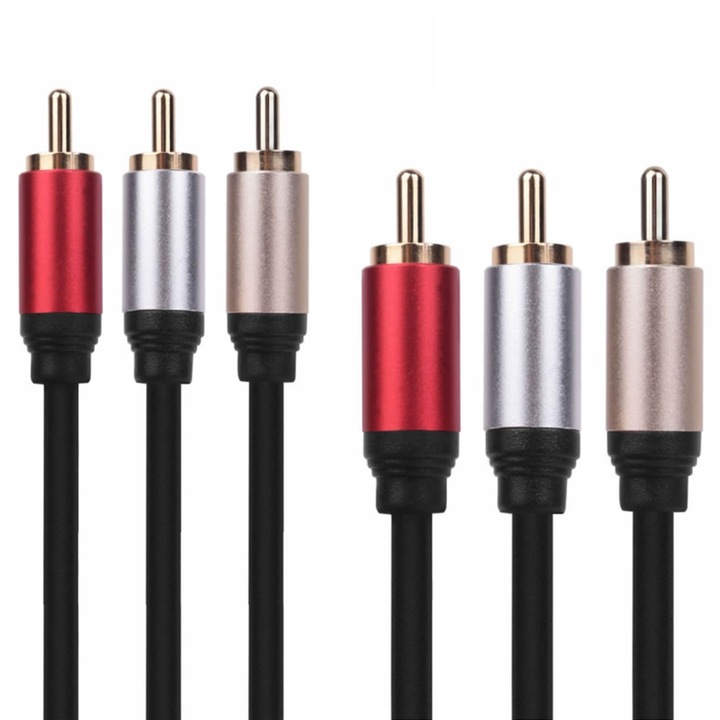 Аудио видео кабел 3xRCA чинчове Wireman -3RCA/150 SHQ, 1.5 метра