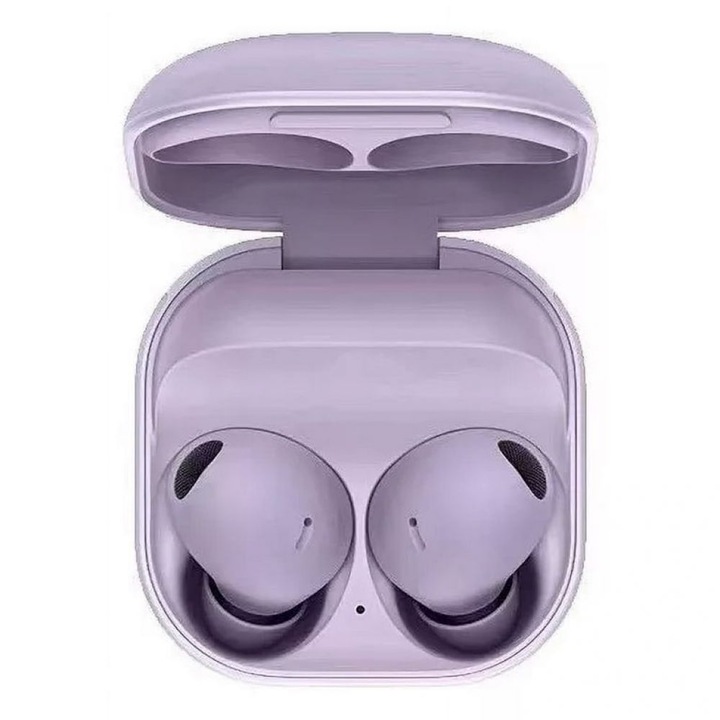 Casti wireless in-ear violet, anulare zgomot, autonomie lunga, confortabile