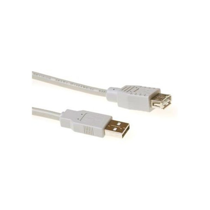 ACT (SB2199) USB-A 2.0 hosszabbító kábel, 1m, szürke
