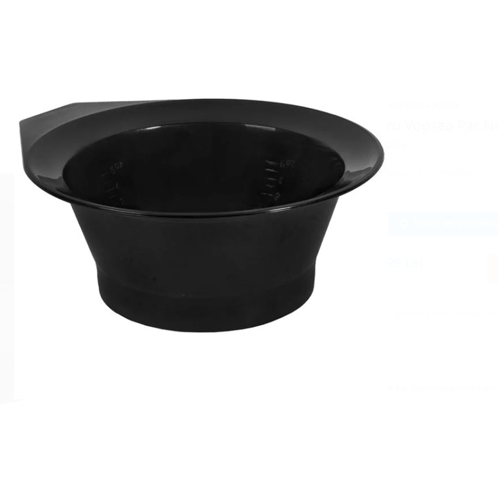 Bol pentru Vopsea Par Negru 200ml