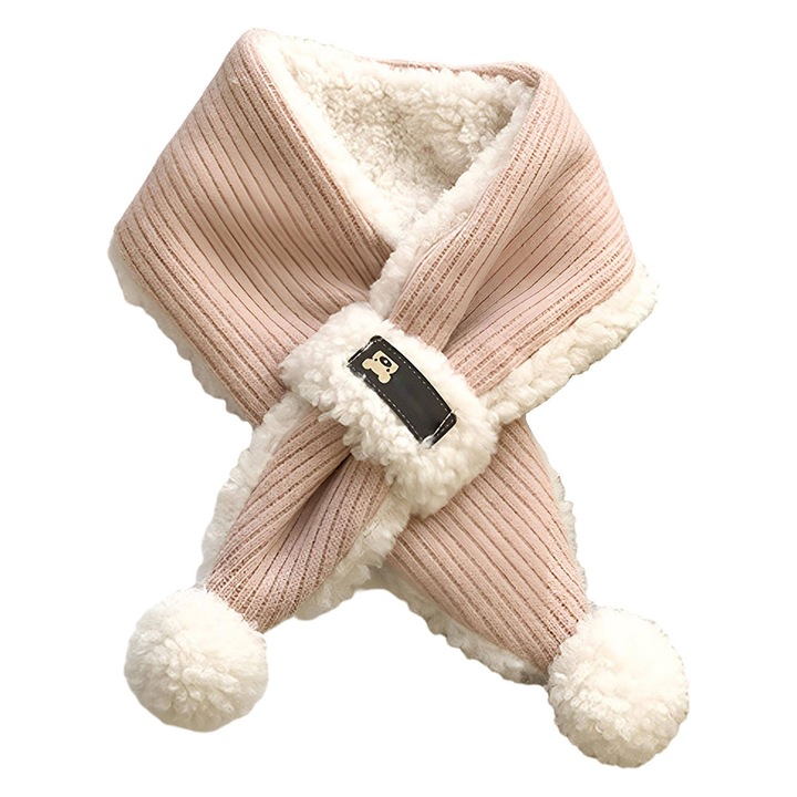 Esarfa copii, calduroasa, 75x10cm, multicolor, 2-6 ani