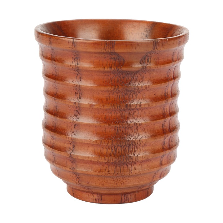 Colectie de cesti cadou cu apa, forma cilindrica naturala clasica, cu fir de lemn