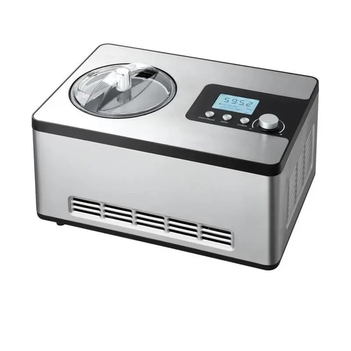 Automata fagylaltkészítő, 2 literes kapacitás, elektromos gyümölcsjoghurt sorbet készítő, fehér