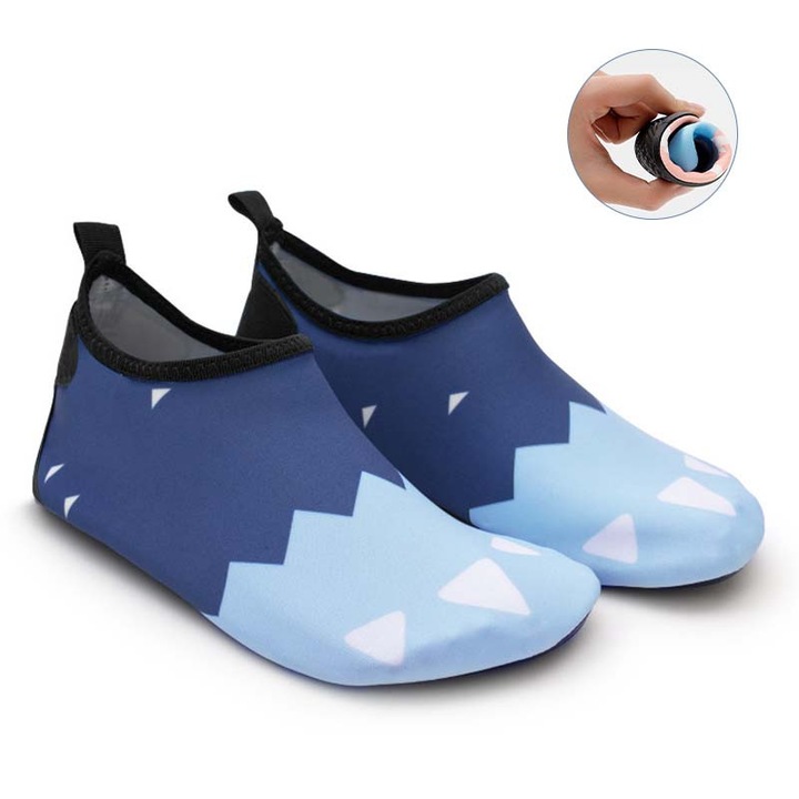 Pantofi de plaja si de apa, barbati, marimea 44-45, cupluri - Material cu uscare rapida, ultra-usor si respirabil, talpa antiderapanta, potrivit pentru plaja si scufundari, design modern