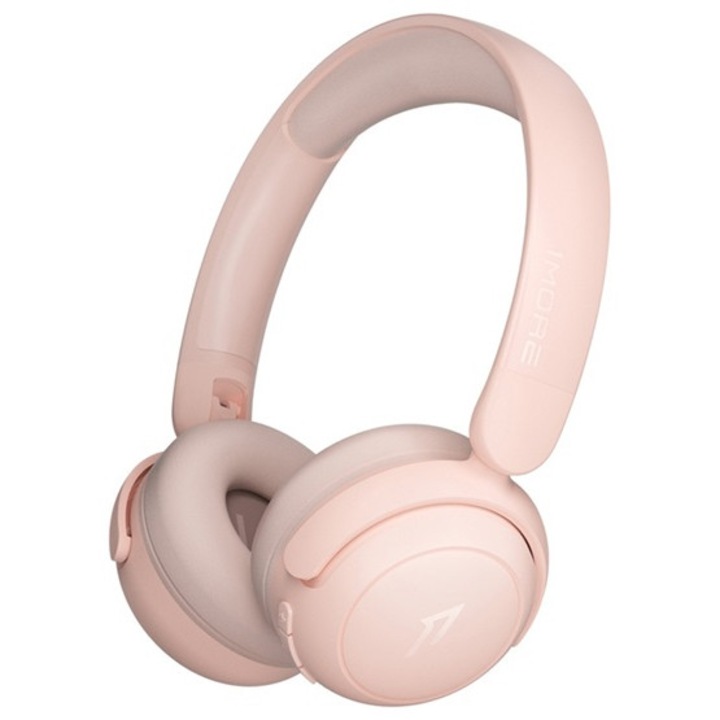 1more sonoflow mini hq20 bluetooth fejhallgató sztereo, v5.3, mikrofon, aktív zajszűrő, gyerek méret, rózsaszín