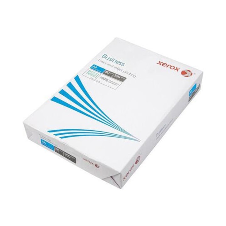 Xerox Business, A4, Hartie copiator, 80G/m2, 1000 Coli adica 2 Topuri