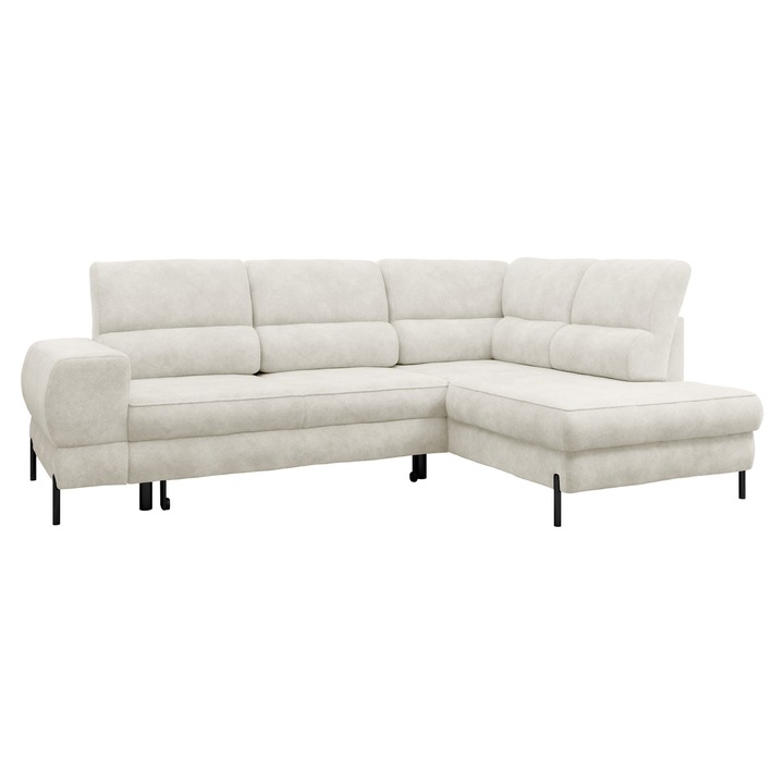 Coltar cu functie de dormit Efirtu Dreapta, MIRJAN 24, crem, 174x253x90 cm