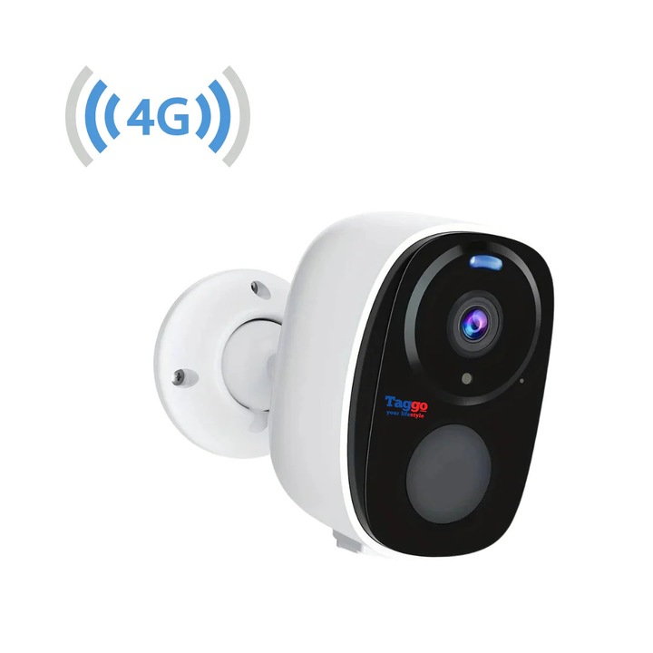 WIFI megfigyelőkamera SIM kártyával, 2K, 4MP, beépített akkumulátor, alkalmazásvezérlés, IP66 vízállóság