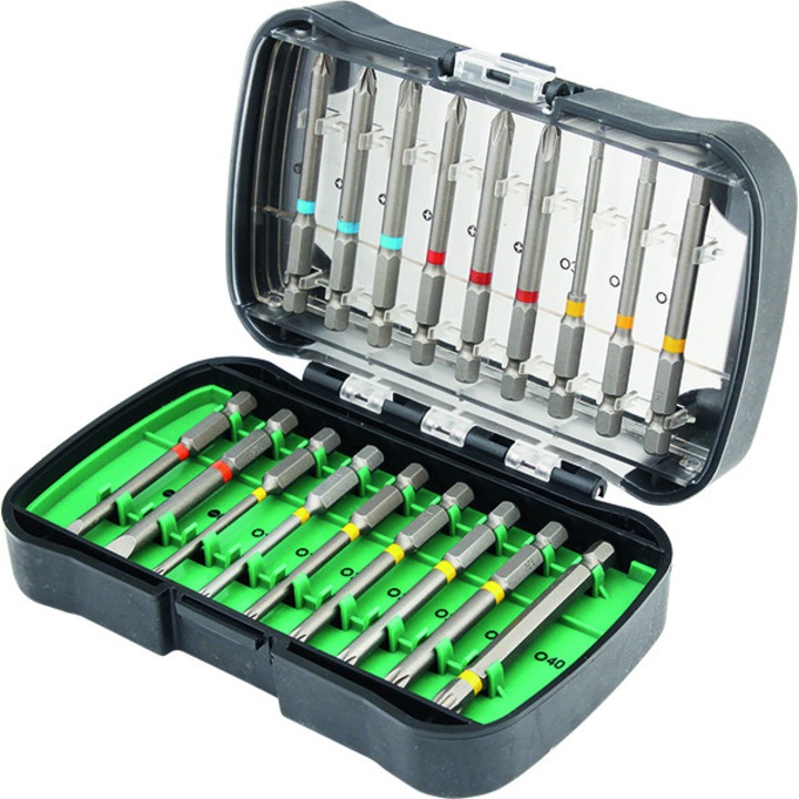 Trusa marca Cobit compusa din 18 biti Allrounder si inel de identificare