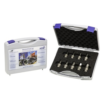 Trusa capete chei tubulare cu profil hexagon exterior de impact 1/2” marca Cobit compusa din 9 piese Trusa capete chei tubulare cu profil hexagon exterior de impact 1/2” marca Cobit compusa din 9 piese