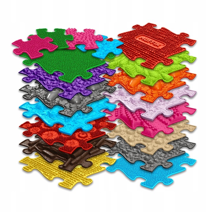 Covoras senzorial ortopedic SET 19in1 XXL 19 PUZZLE MUFFIK SENSORIAL, MFK-025-1