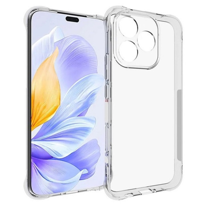 Gigapack szilikon mobiltelefon tok, ütésállóság, légpárnás sarok, átlátszó, kompatibilis: Honor 400 Lite
