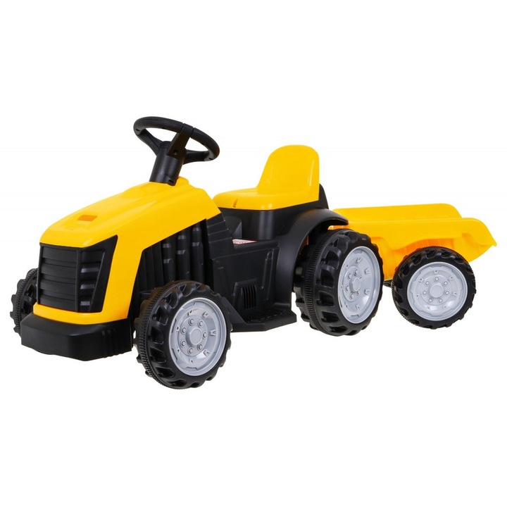 Tractor Ramiz 25W, 6V, 112x40x43cm, galben