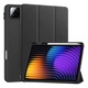 Husa tableta Gigapack, cu suport vertical, efect piele, clapa activa, deschidere laterala, tripla, suport birou, suport creion, neagra, compatibila cu: Xiaomi Pad 7 Pro / Pad 7