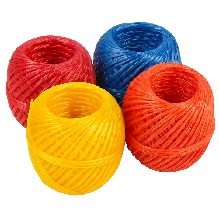 Канап Khem Raffia 90g, многоцветен, здрав и гъвкав – идеален за опаковане, градинарство, връзване и проекти „Направи си сам“