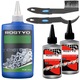 Kit pentru Curatarea si Lubrifiere Lantului si Pinionului Bicicletei RETOO HandyTools, pentru Bicicleta, Degresant 350ml, Ulei Lubrifiant 2x100ml, 6 Piese Perii Speciale, Intretinere Transmisie, Ungere Precisa, Accesorii Intretinere Bicicleta