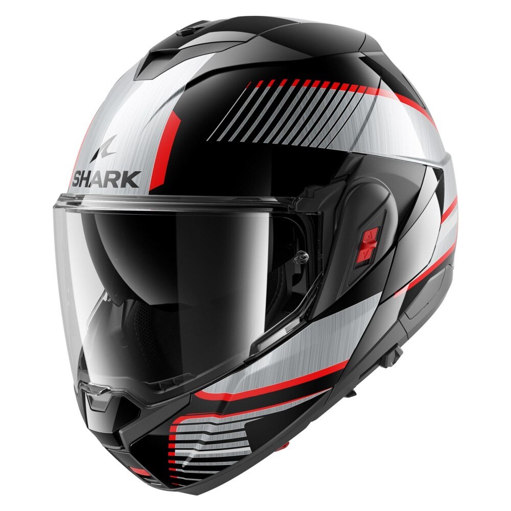 Casca flip-up Shark Oxo Sikter negru/rosu/gri marime S - eMAG.ro