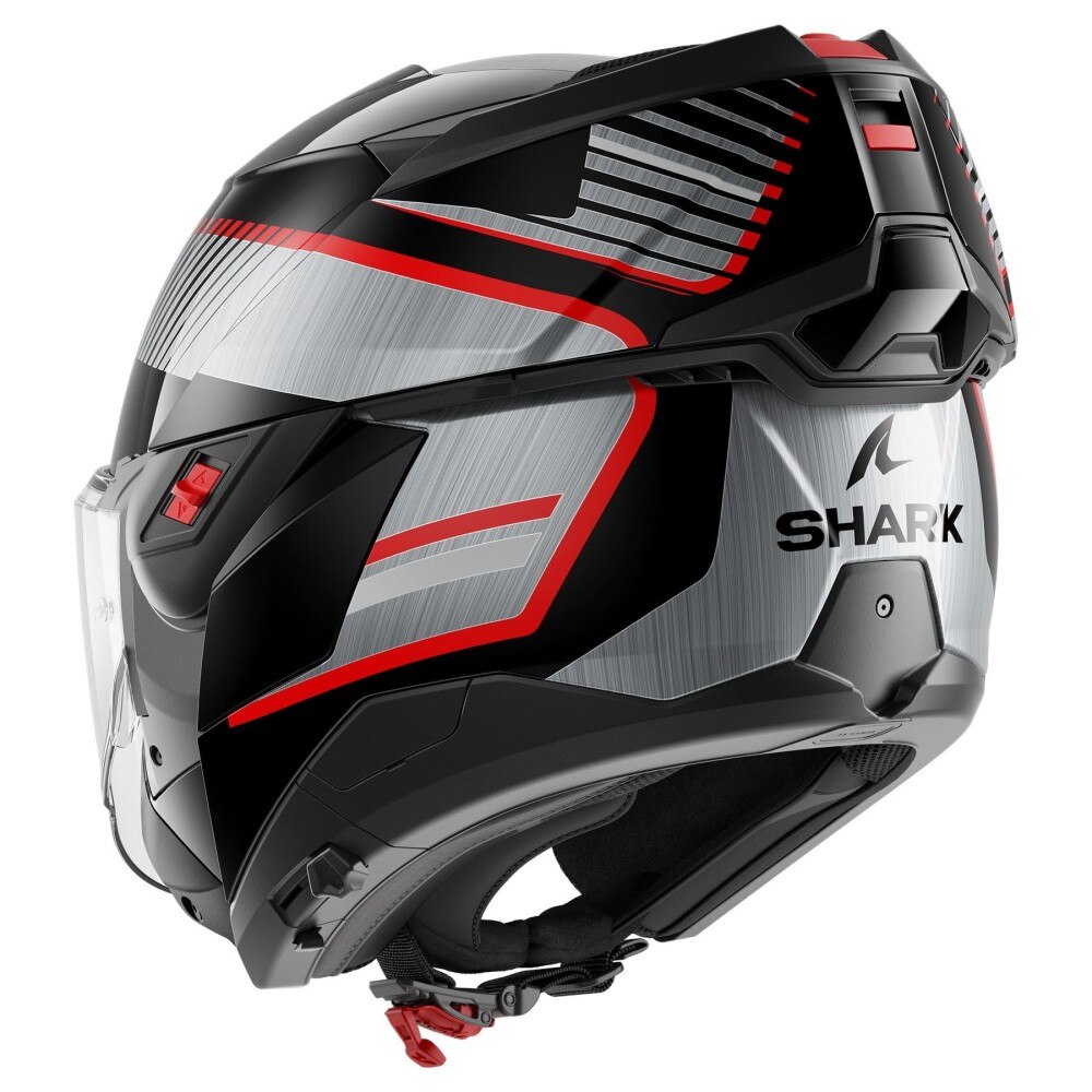 Casca flip-up Shark Oxo Sikter negru/rosu/gri marime S - eMAG.ro