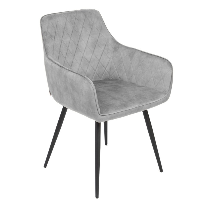 SATORI szék, szürke, 57x59x84 cm, Homla, ergonomikus kialakítás