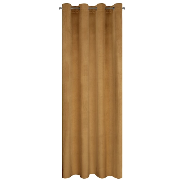 Draperie ROSA 140 x 250 cm inele Eurofirany galben inchis