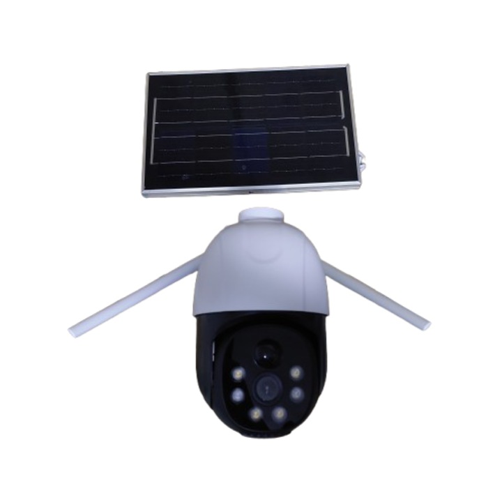 Camera supraveghere video interior / exterior, Wifi / 4G, panou solar