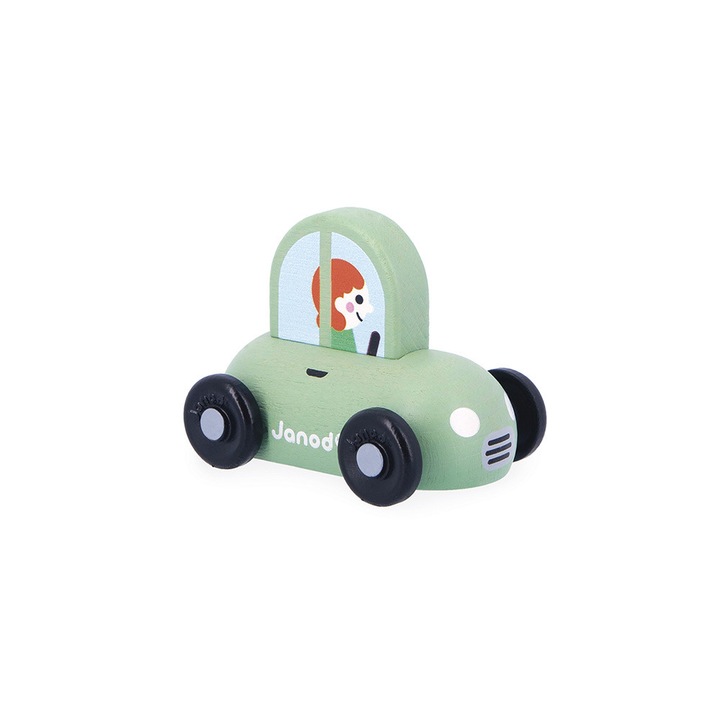Masinuta de oras, Janod, Cross Roads, din lemn, 12 luni+