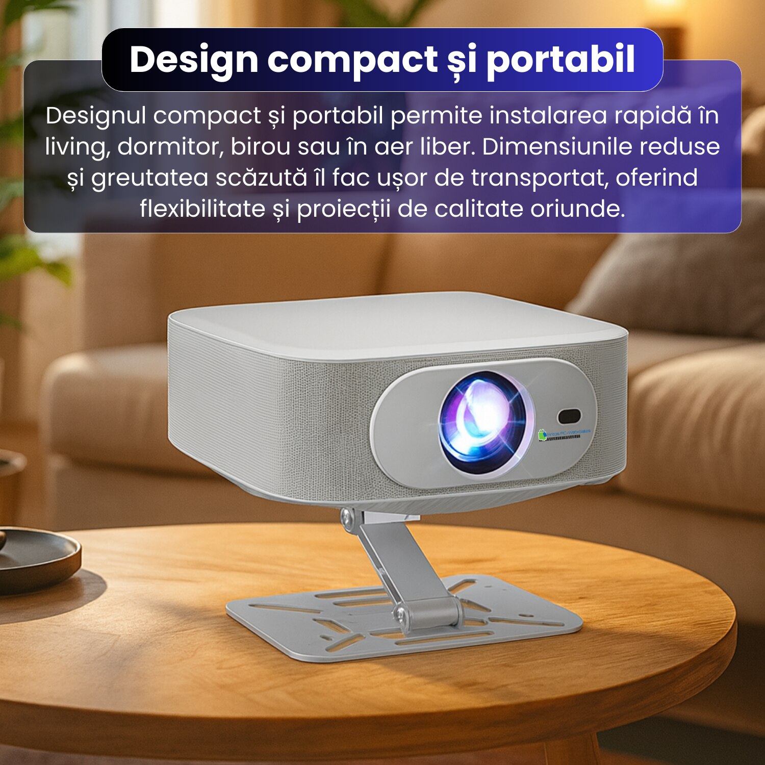 Proiector inteligent Salange P92 Max cu Android 13, Antosmart