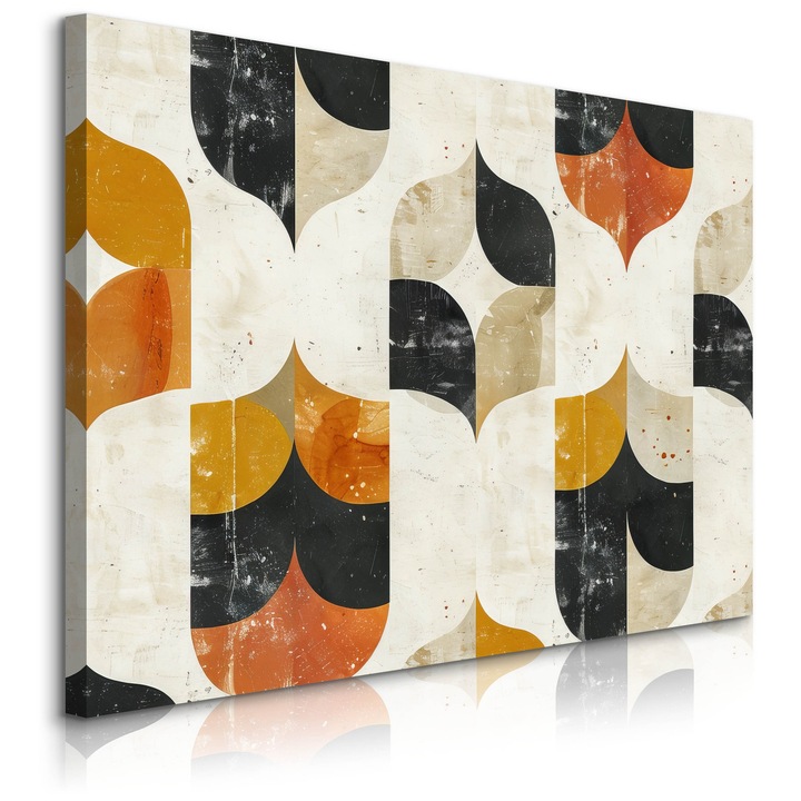 Vászonkép Muralo Színes formák absztrakt 100 cm x 70 cm díszek Boho stílusban