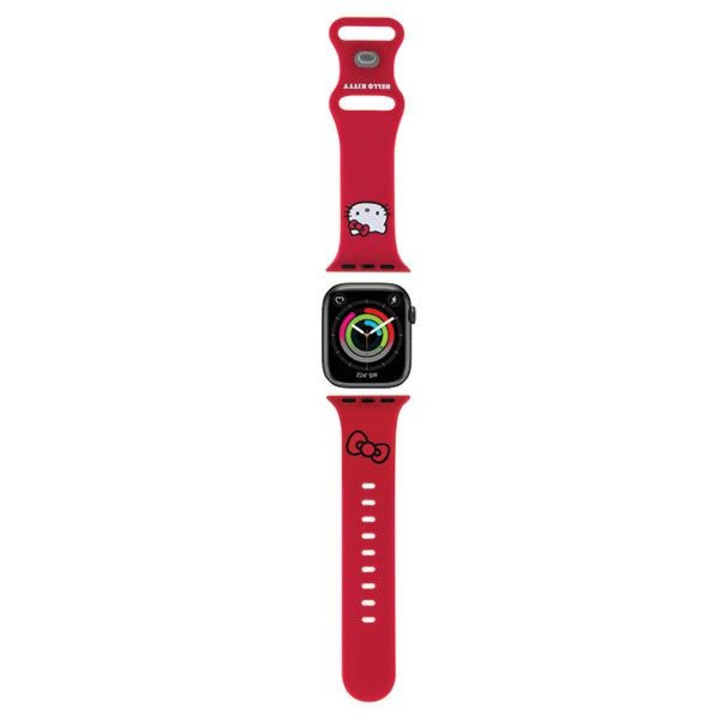 Curea pentru Apple Watch 1/2/3/4/5/6/7/8/9/10/SE/SE 2 38/40/41/42mm, Q79, Silicon, Red