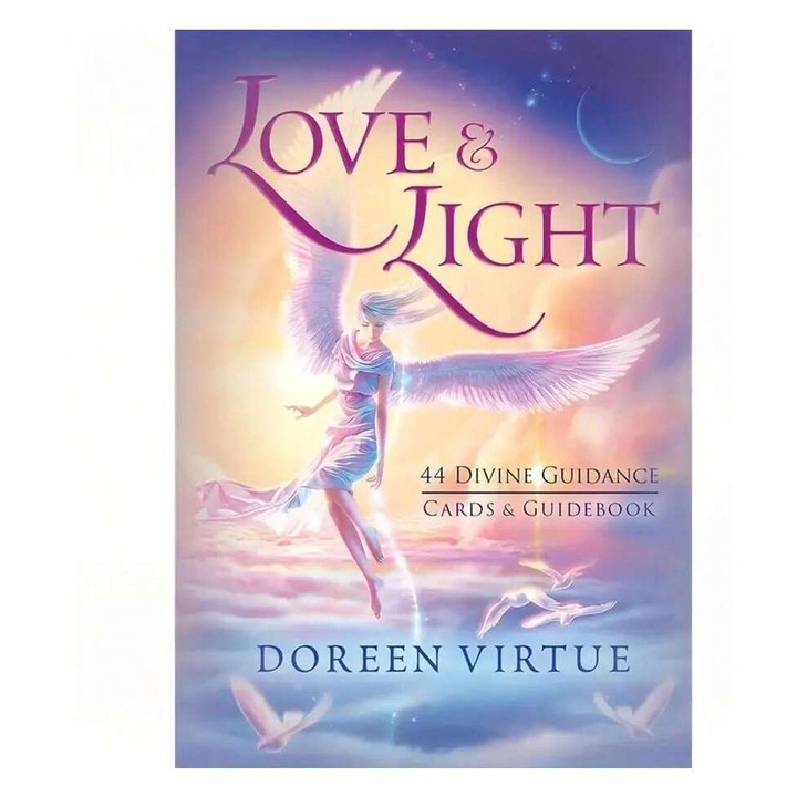 Carti oracol midi, Love & Light: Divine Guidance, Hay House, Doreen Virtue, 2024, 10.6 x 7.6 cm