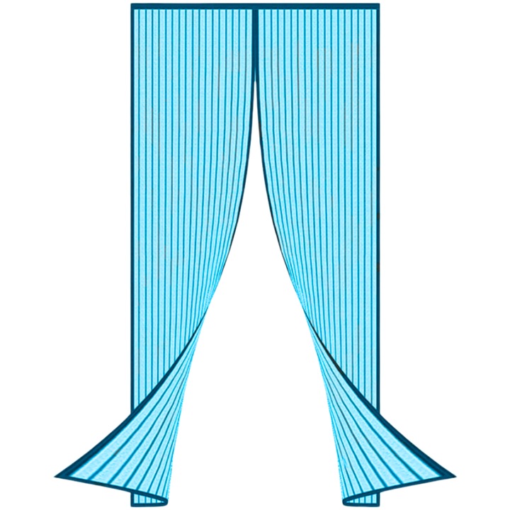 Perdea tip plasa SDEPOT®, cu inchidere magnetica, speciala pentru tantari, muste si alte insecte, model simplu, creat sa fie potrivit pentru orice spatiu, turcoaz