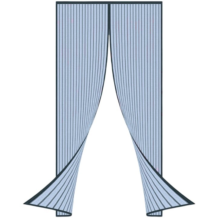 Perdea tip plasa SDEPOT®, cu inchidere magnetica, speciala pentru tantari, muste si alte insecte, model simplu, creat sa fie potrivit pentru orice spatiu, albastru azur