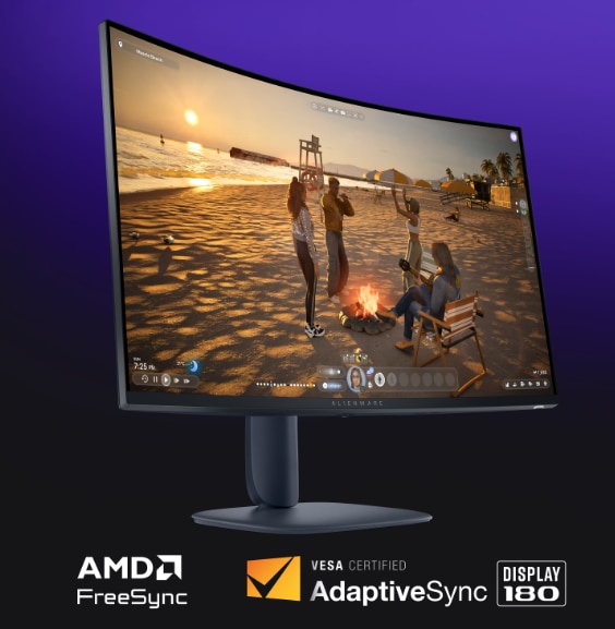 Monitor LED VA ALIENWARE AW3225DM 31.5'', WQHD, 180Hz, 1ms, HDMI
