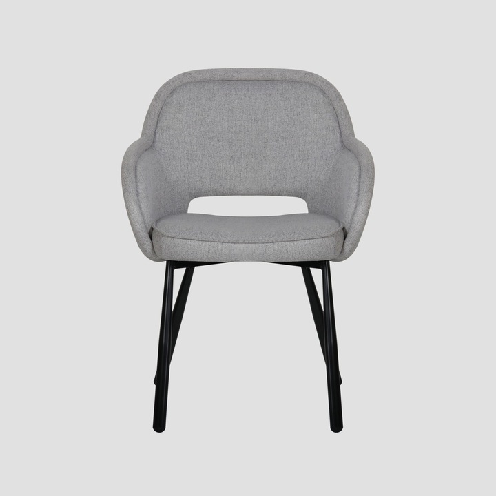 Scaun CAMPEA, gri deschis, 62x61x84 cm, design modern, confort sporit Homla