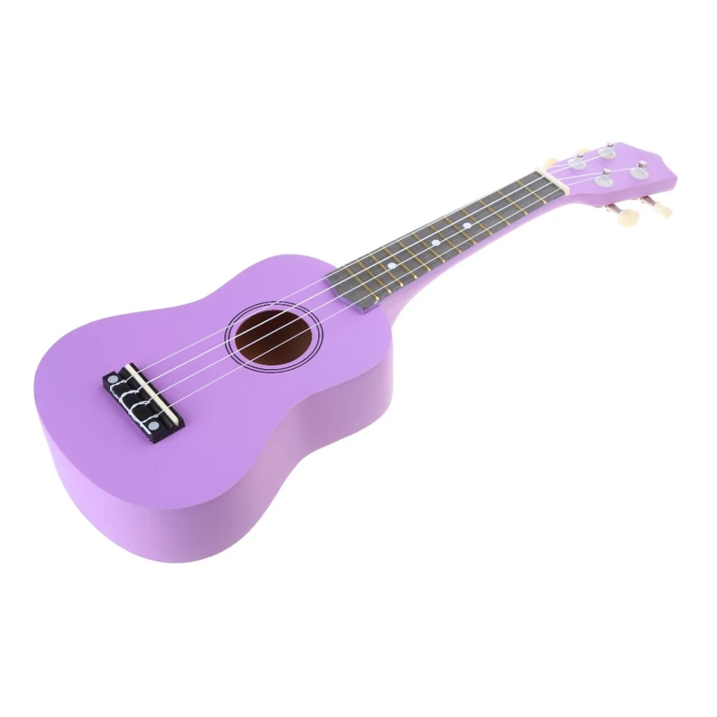 Ukulele 21 inch Fokelyi, multicolor, dimensiuni 54x17x6cm, pentru