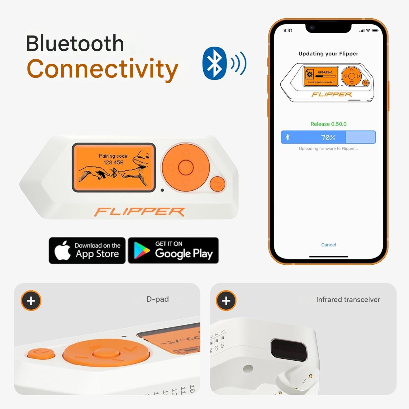 Dispozitiv multifunctional portabil Flipper Zero cu card de