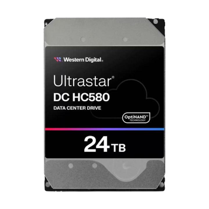 HDD сървър Western Digital Ultrastar DC HC580, 24TB, SE, SAS, 512MB, 3.5"