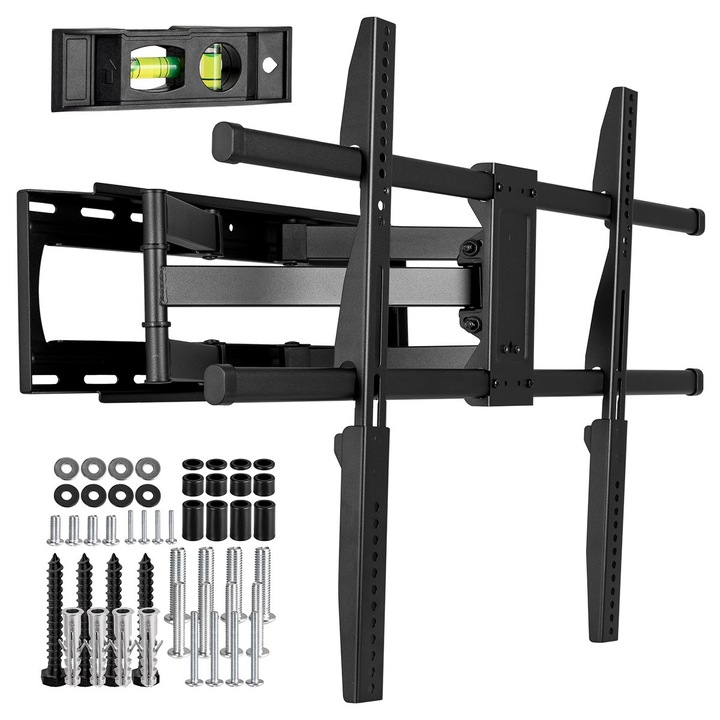 Стенен монтаж за телевизор, въртящ се, универсален, диагонал 42”- 100” (106 - 254 см), макс. 75 кг, Vesa от 150x50 до макс. 800x600, черен, Sim Online®