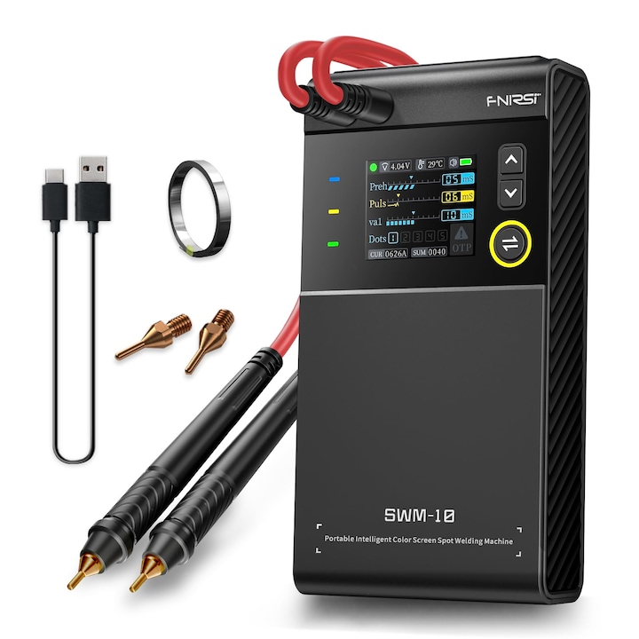 Преносим лазерен заваръчен апарат, 5000mAh, LCD екран, 1200A, комплект за заваряване