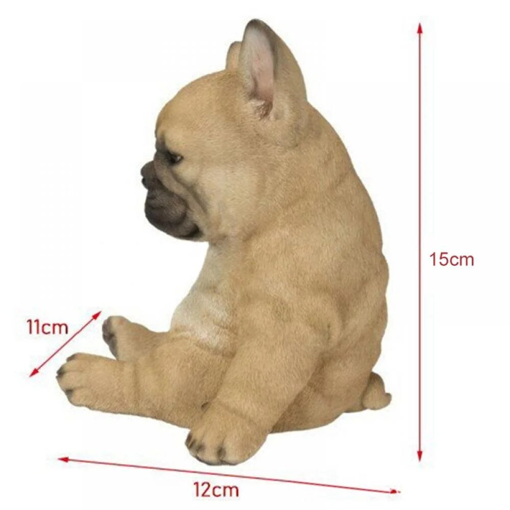 Statueta decorativa Bulldog Francez, Rasina, Bej - eMAG.ro