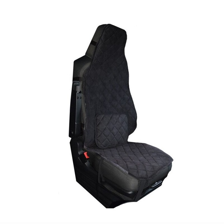 Husa scaun camion universala, neagra, material catifea, PKR041 ARS