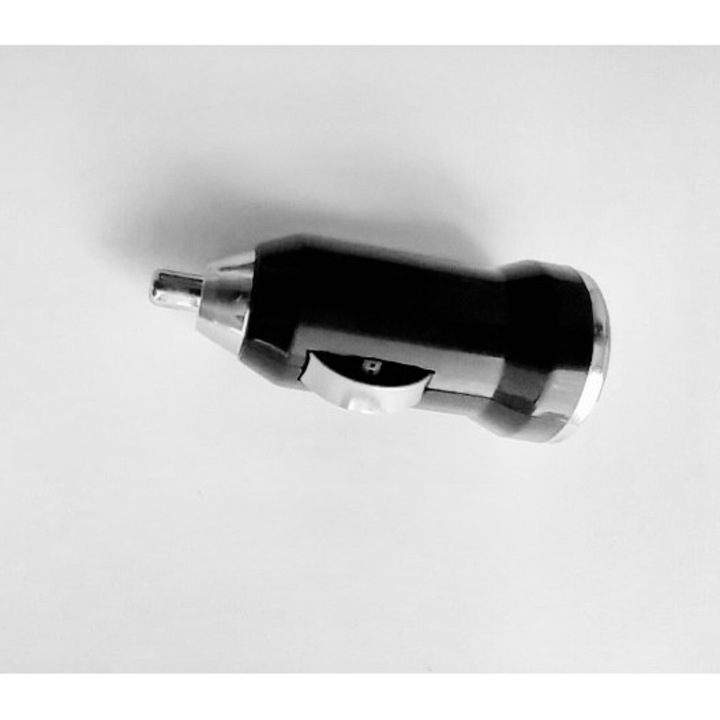 USB autós töltő környezeti világítással - fekete