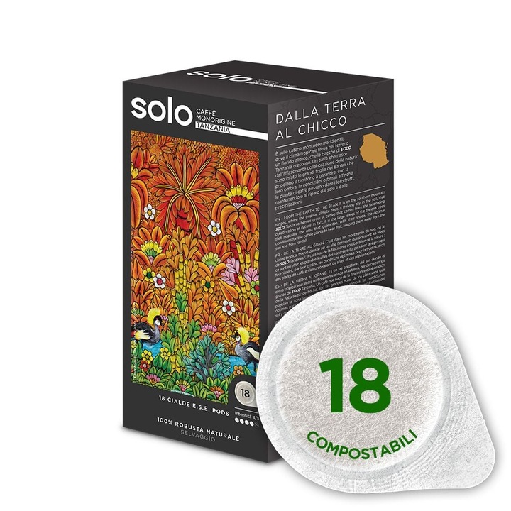 SOLO Caffè Monorigine Tanzania - 18 Paduri ESE 44 mm