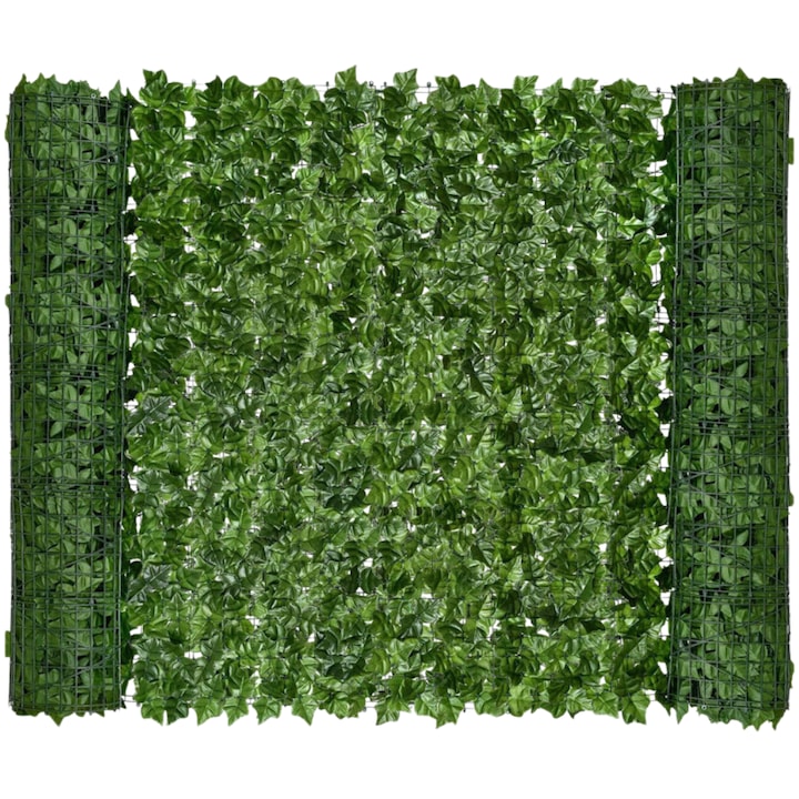 Set doua role din frunze artificiale SDEPOT®. pentru efect de gard viu, potrivit atat in exterior cat si in interior, special pentru crearea unui spatiu intim, cu rezistenta la apa si la razele UV