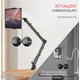 Suport tableta, 360° rotire, compatibil cu dispozitive de 4.7-12.9 inch, aluminiu, negru